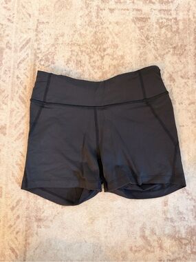 Outdoor Voices Black Mid-Rise Bike Shorts
